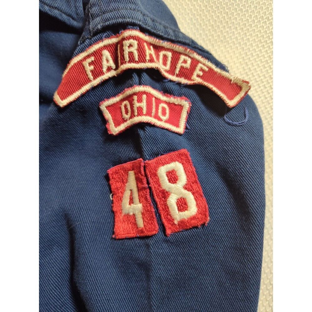 Cub Scouts BSA UNIFORM SHIRT Boys Blue Outdoor Camp Hiking 1950s 989 - Picture 6 of 10